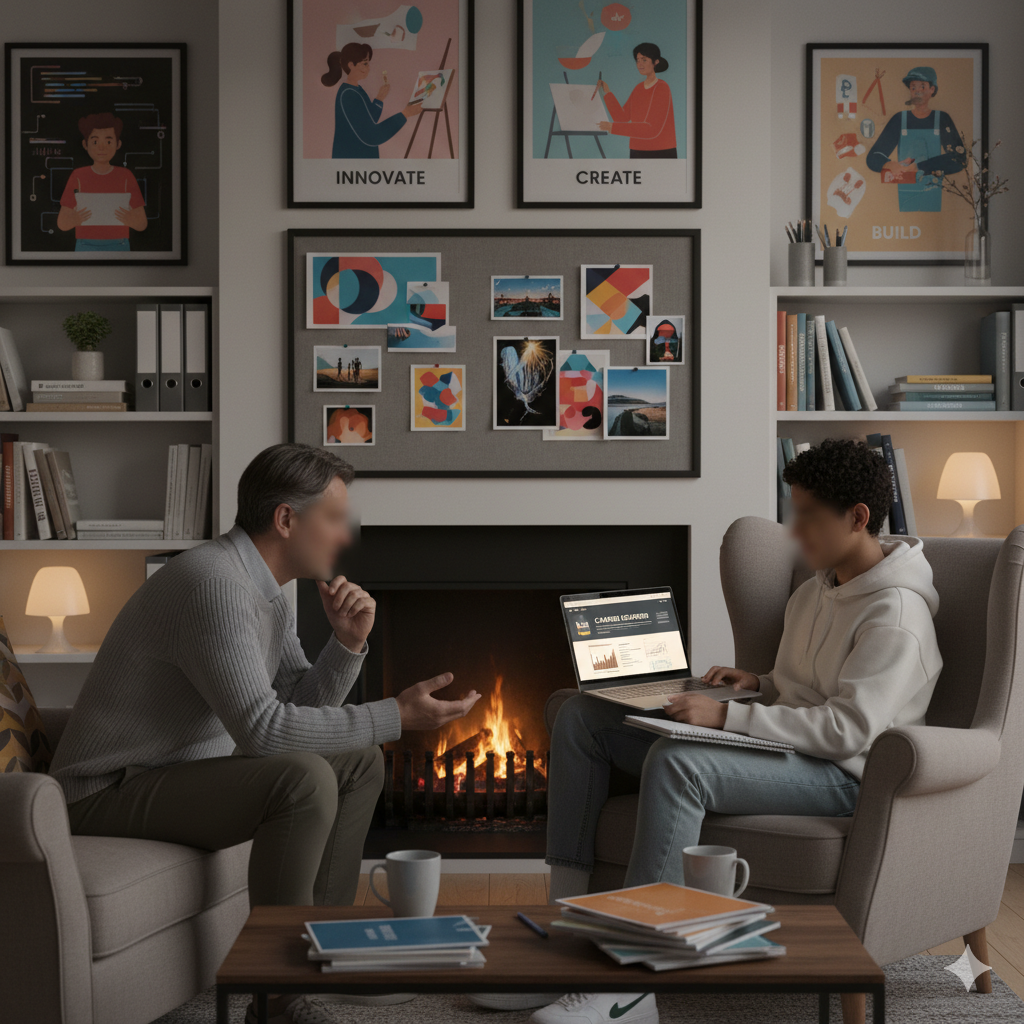 Parents supporting their Gen Z child in Career Readiness