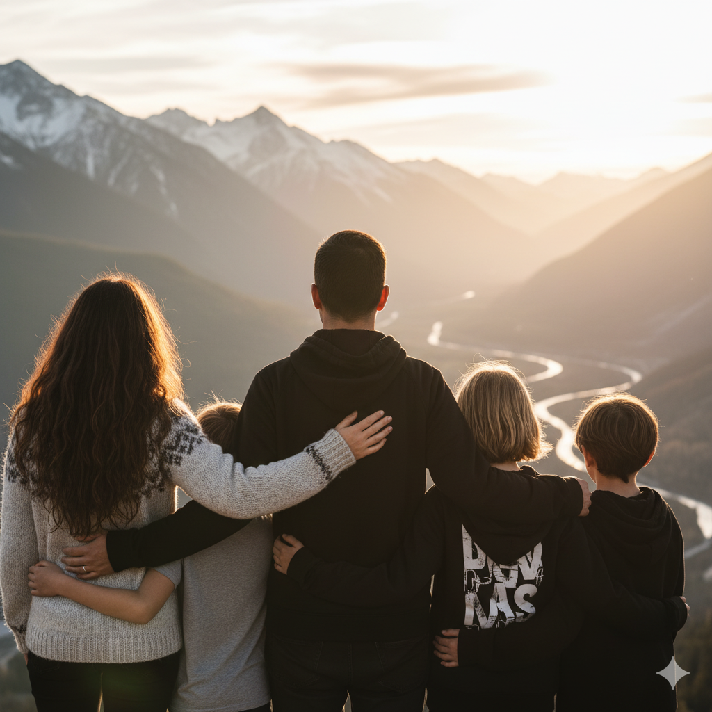 Parents with their Gen Z kids.