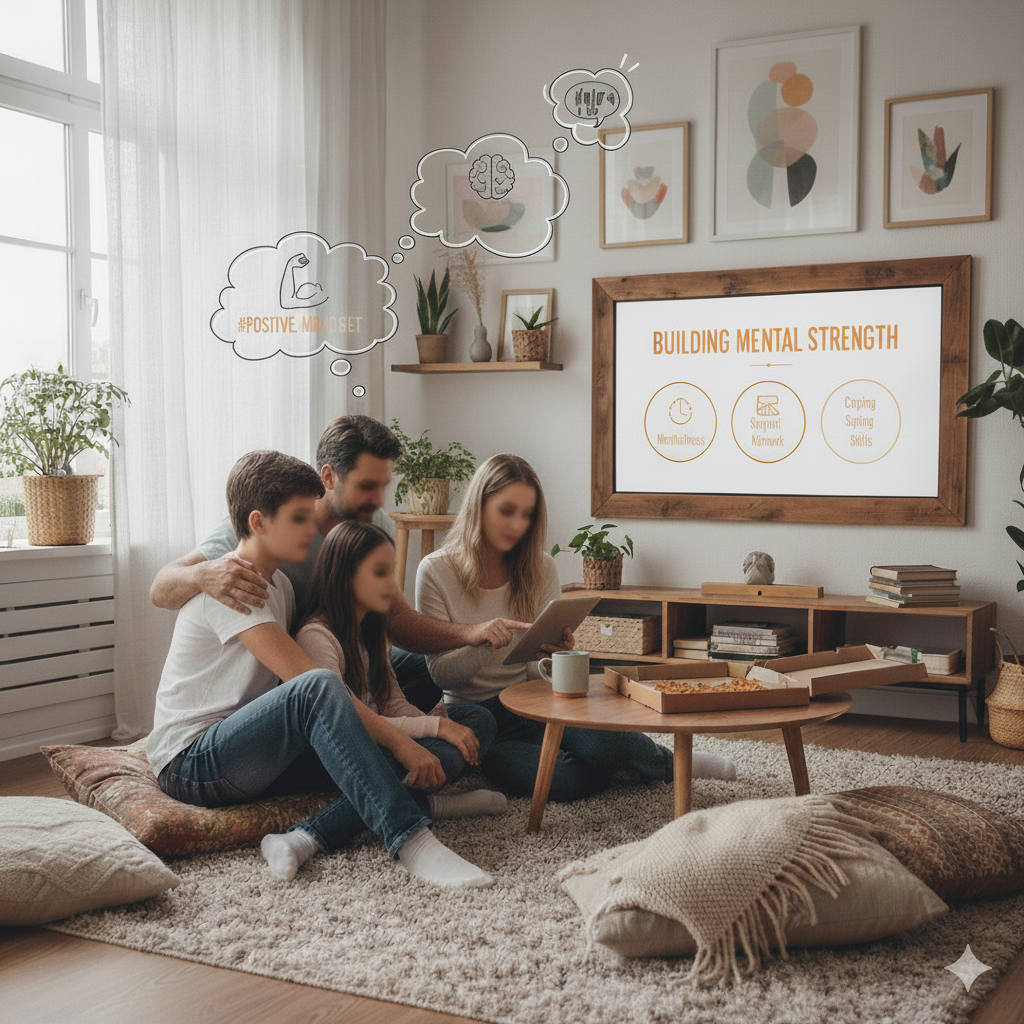 Parents supporting Gen Z kids mental resilience.